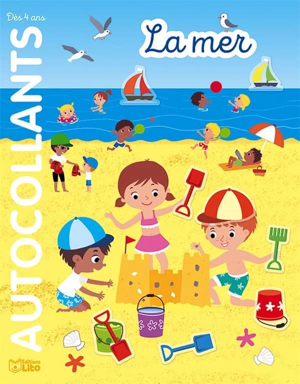 La mer : autocollants : dés 4 ans : mes autocollants repositionnables : [Autocollant]