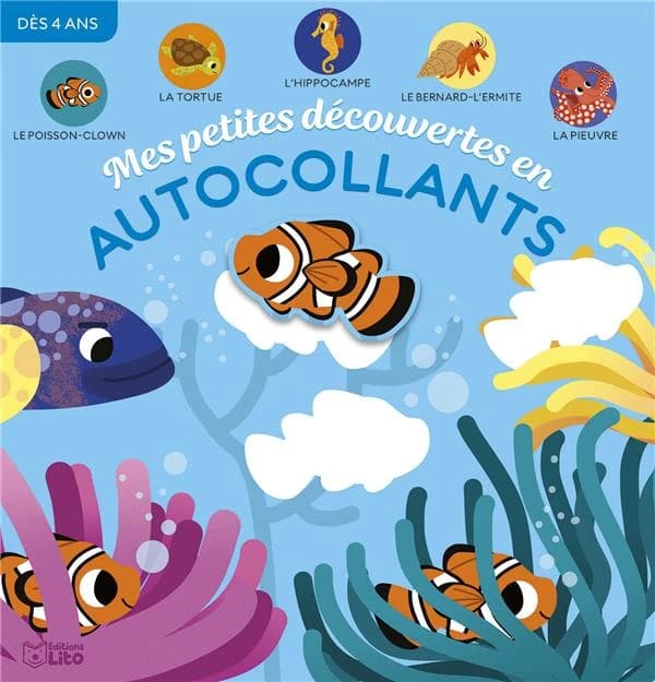 Mes petites découvertes en autocollants : les animaux de la mer : [Autocollant]