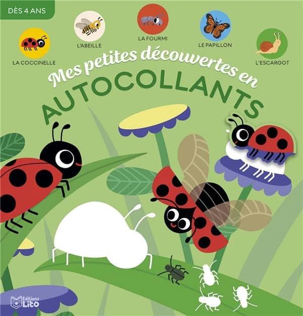 Mes petites decouvertes en autocollants : les petites bêtes du jardin : [Autocollant]