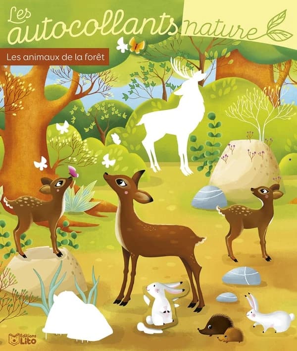 Les autocollants nature : Les animaux de la forêt