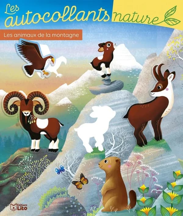Les autocollants nature : Les animaux de la montagne