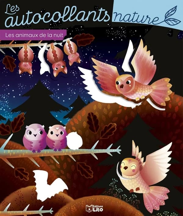 Les autocollants nature : Les animaux de la nuit