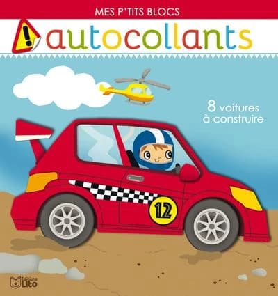 Mes p'tits blocs autocollants : 8 voitures à construire
