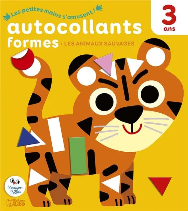 Autocollants : formes - les animaux de la mer : 3 ans : [Autocollant]