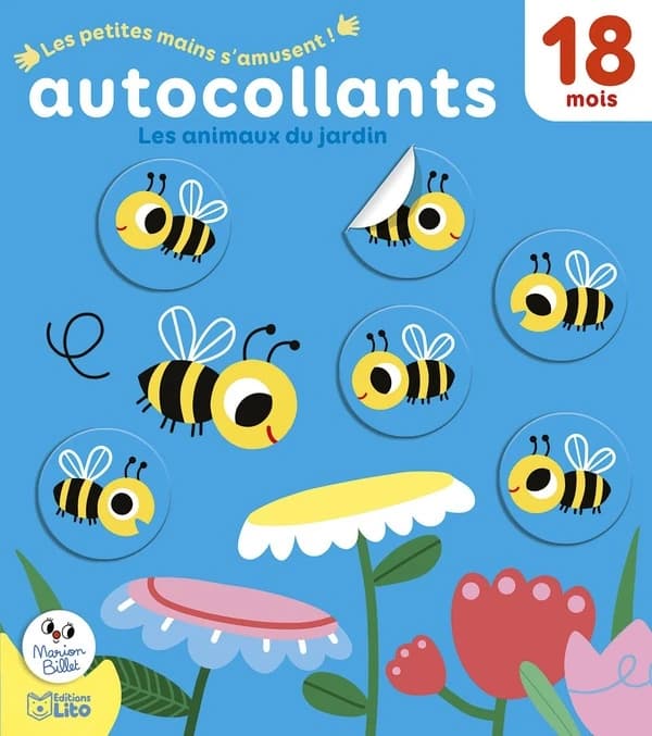 Les petites mains s'amusent autocollants : Les animaux du jardin