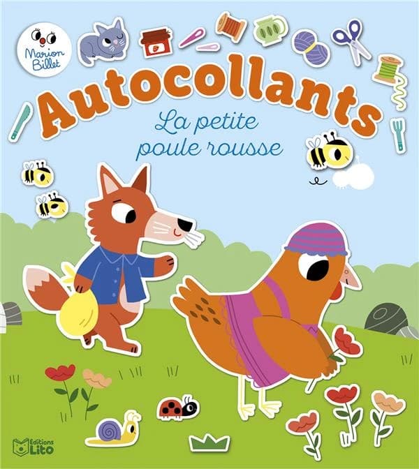 Autocollants : la petite poule