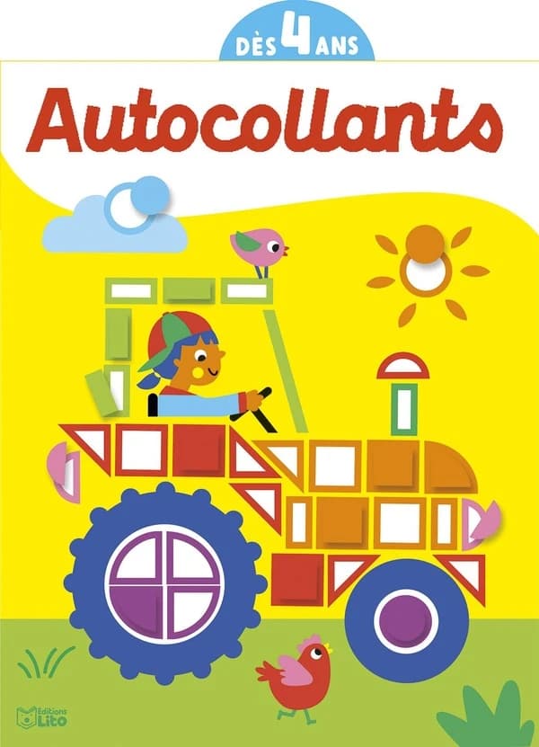 Autocollants : le tracteur : dès 4 ans : [Autocollant]