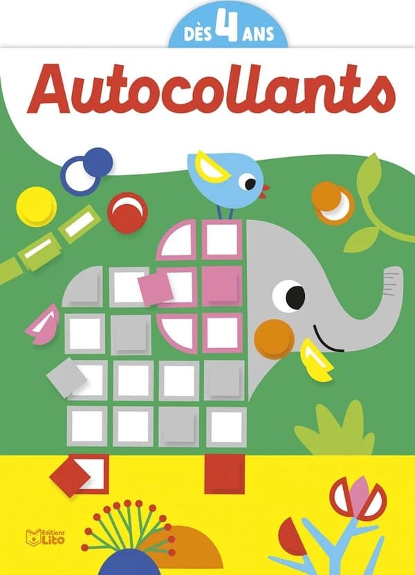 Autocollants : mosaïques : [l'éléphant] : dès 4 ans : [Autocollant]