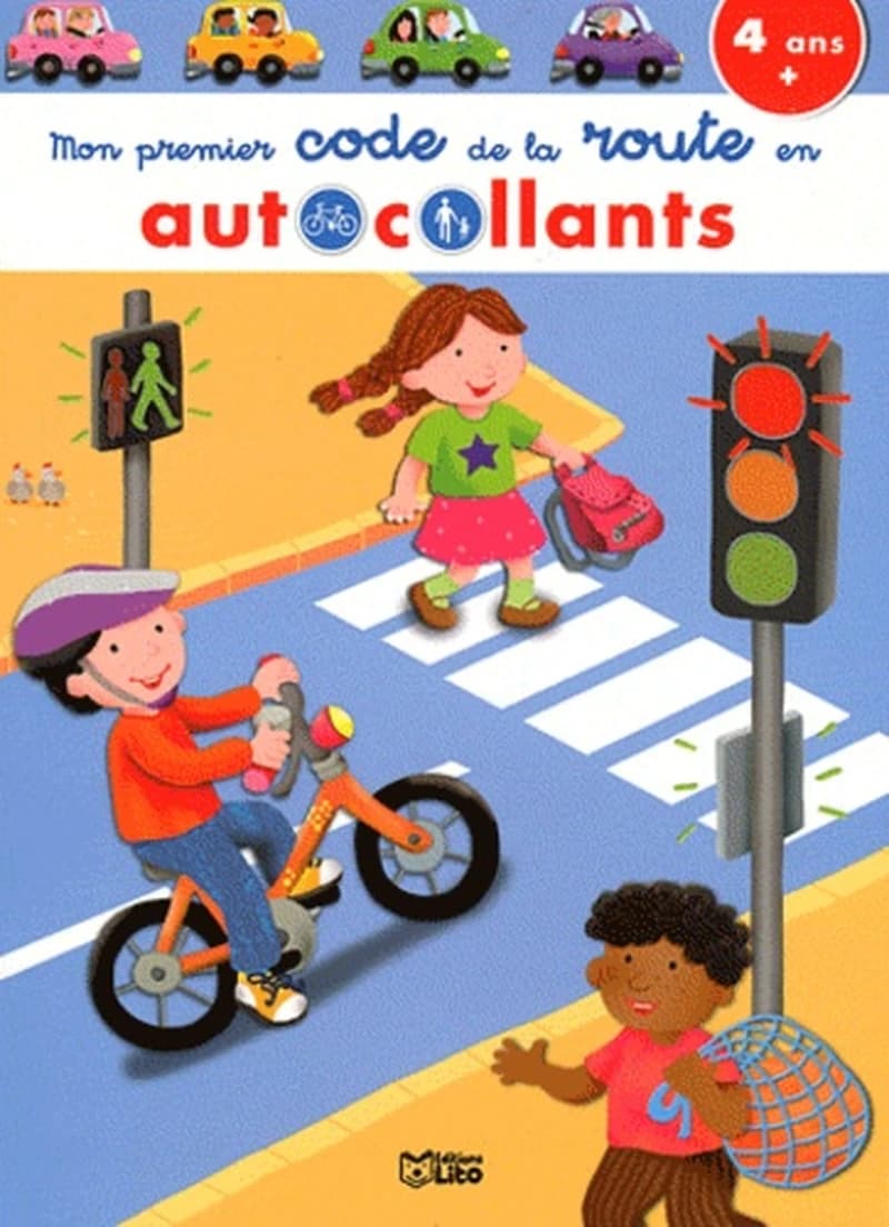 Mon premier code de la route en autocollants - 4 ans et +