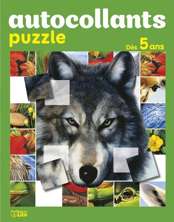 Autocollants puzzle : [le loup] : dès 5 ans : [Autocollant]