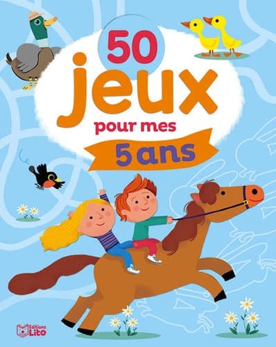 50 jeux pour mes 5 ans : [Album à colorier]