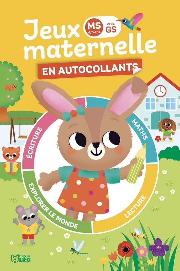 Mes jeux de maternelle en autocollants : MS vers GS : Lapin