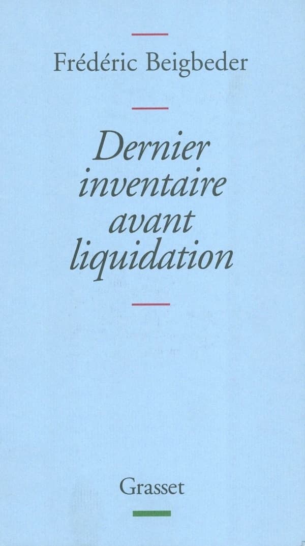 Dernier inventaire avant liquidation