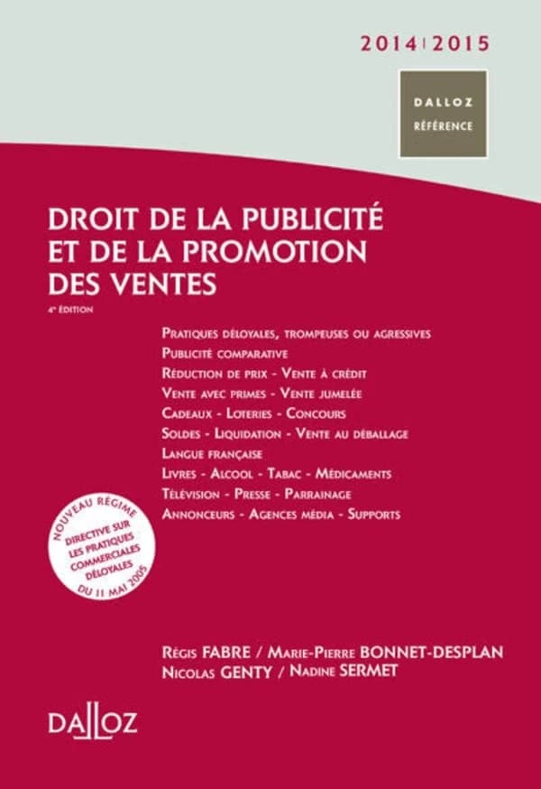 Droit de la publicité et de la promotion des ventes