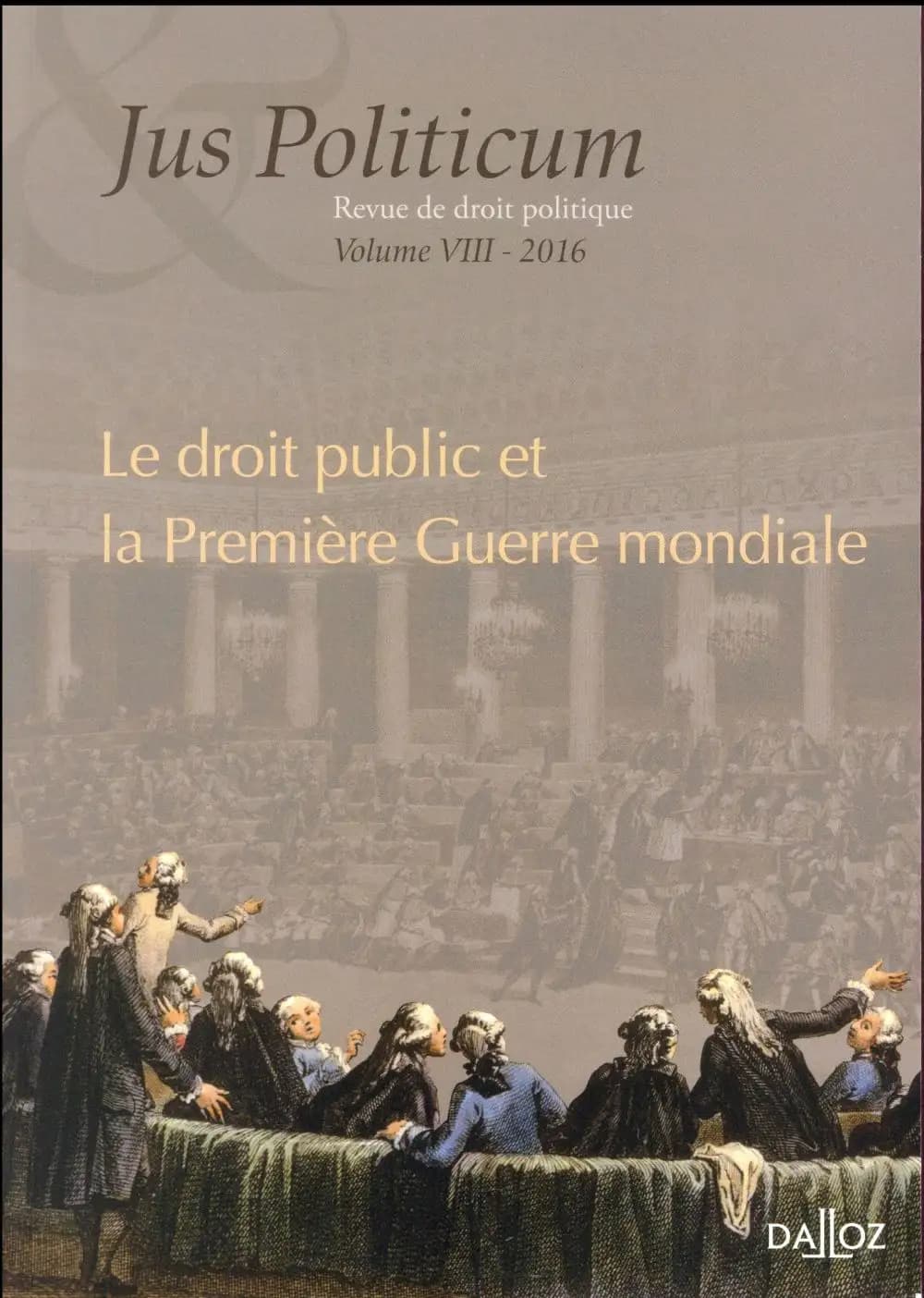 Jus politicum Tome 8 (édition 2016)