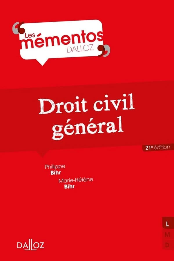 Droit civil général (21e éd., 2019) Philippe Bihr,... ; avec le concours de Marie-Hélène Bihr,...