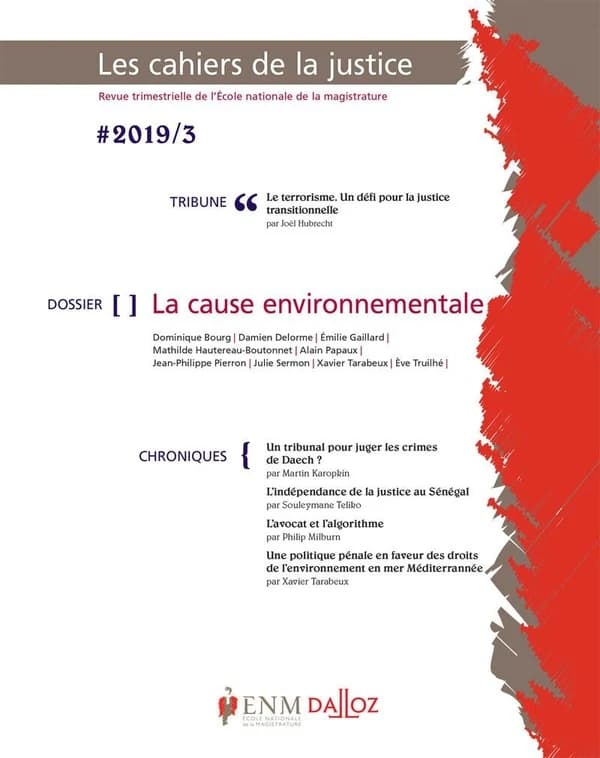 Les cahiers de la justice n.2019