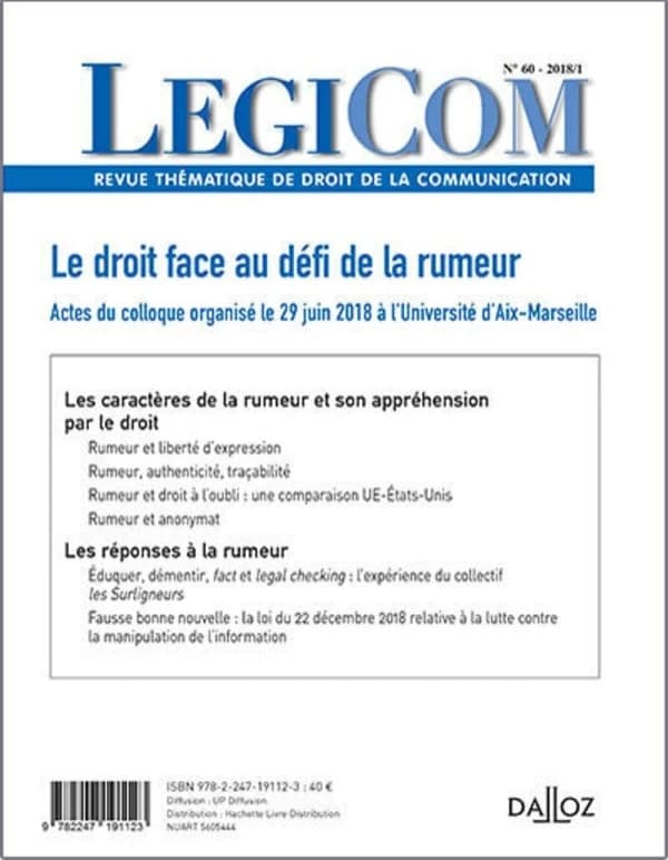 Legicom Tome 60 : 2018