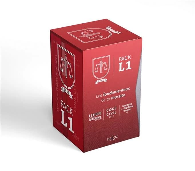 Les fondamentaux de ta réussite Pack L1 : Pack en 3 volumes : Code civil annoté ; Lexique des termes juridiques ; Constitution de la République Française