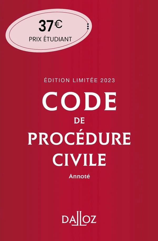 Code de procédure civile annoté (édition 2023)