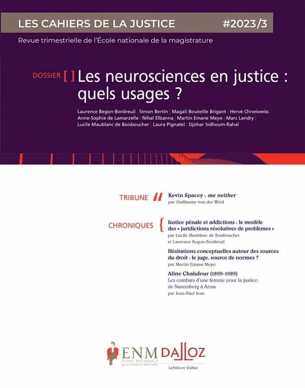 Les cahiers de la justice n.3