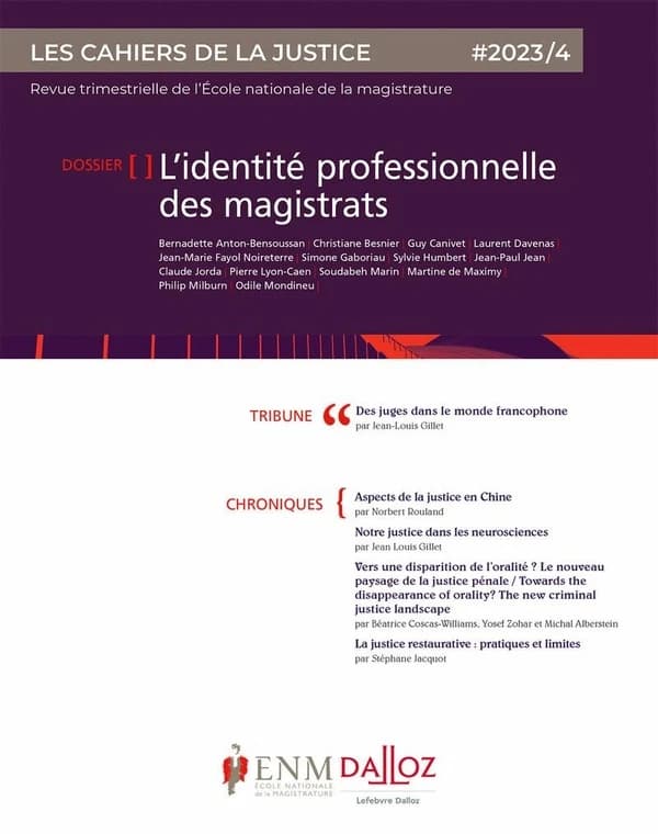 Les cahiers de la justice n.4