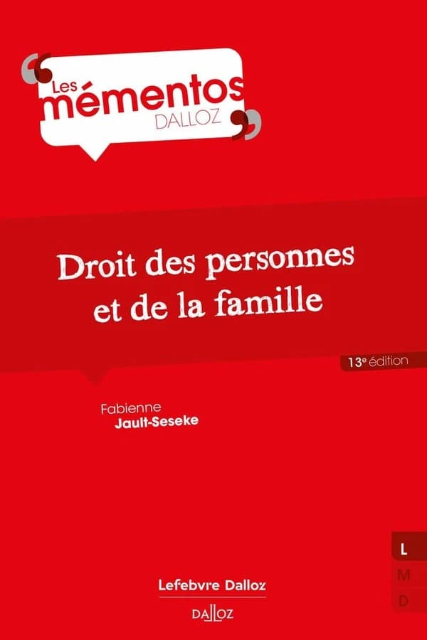 Droit des personnes et de la famille (13e éd., 2024) Patrick Courbe,... Fabienne Jault-Seseke,...