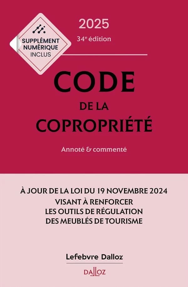 Code de la copropriété : annoté & commenté (34e éd., 2025)