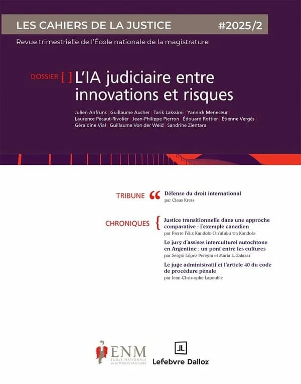 Les cahiers de la justice n.2