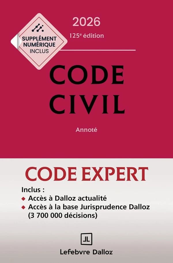 Code Dalloz Expert : Code civil (édition 2026)