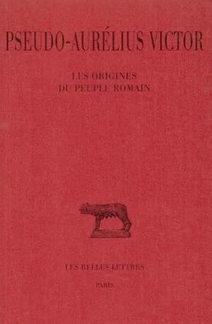 Les Origines du peuple romain