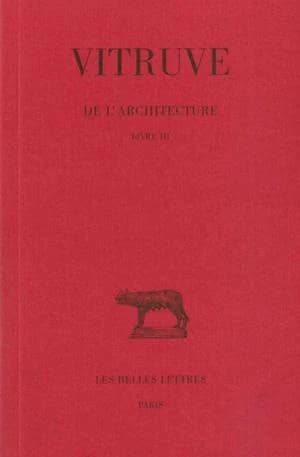De l'architecture. Livre III