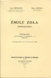 Emile Zola, journaliste : Bibliographie chronologique et analytique 1-(1859-1881), par Henri Mitterand et Halina Suwala