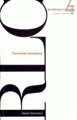 Revue de littérature comparée n.312