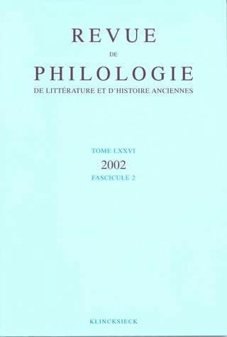 Revue de philologie 76-2