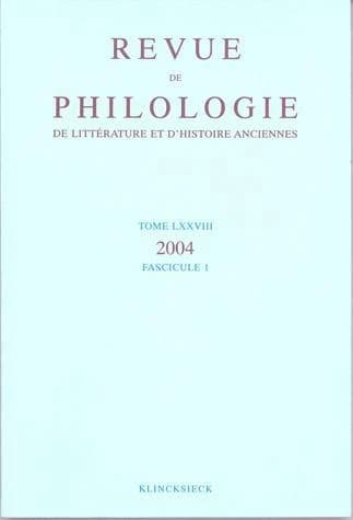 Revue de philologie 78-1