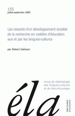 Les ressorts d'un développement durable de la recherche en matière d'éducation aux et par les langues-cultures