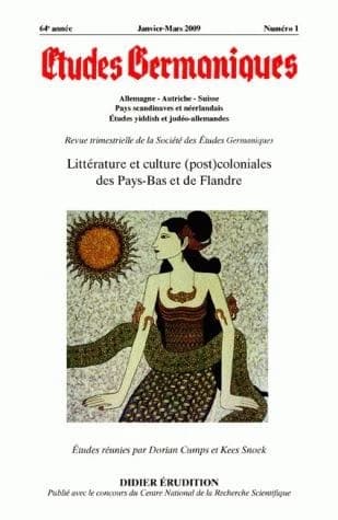 Revue études germaniques n.253 : littérature et culture (post)coloniales des Pays-Bas et de Flandre