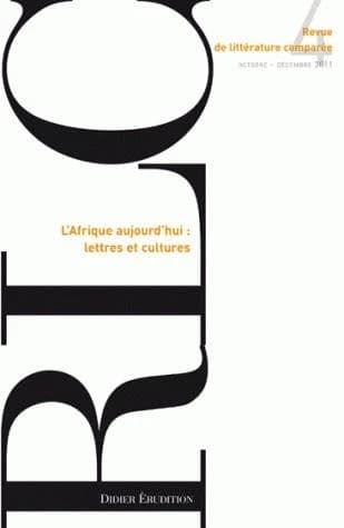 Revue de littérature comparée n.340