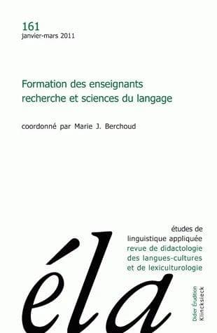 Formation des enseignants, recherche et sciences du langage