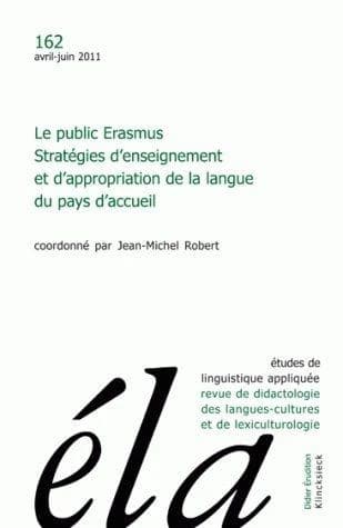 Le public Erasmus, stratégies d'enseignement et d'appropriation de la langue du pays d'accuel