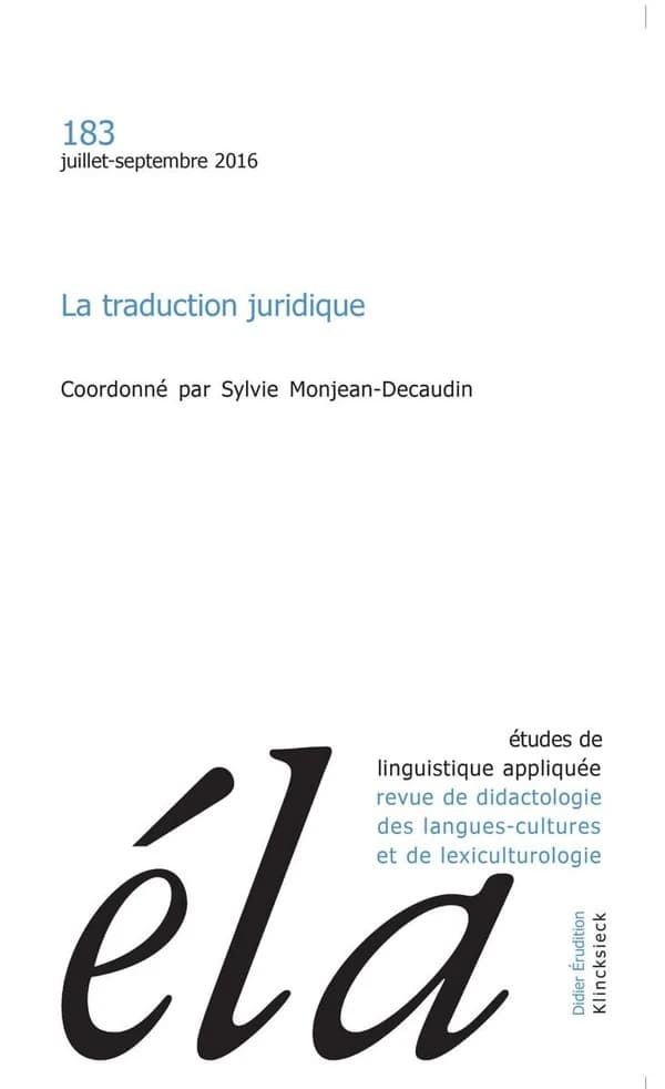 Etudes de linguistique appliquee
