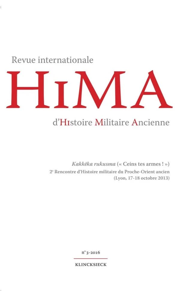 Revue internationale d'histoire militaire ancienne Tome 3 (édition 2016)