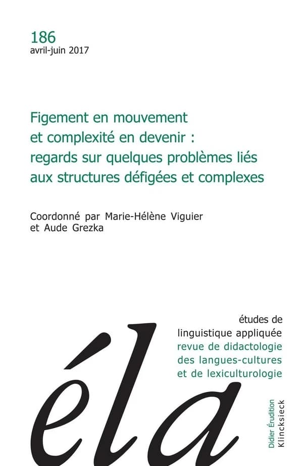 Etudes de linguistique appliquee