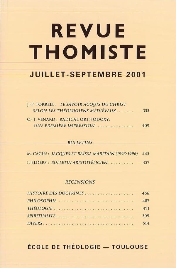 Revue thomiste : 3