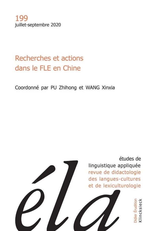 Recherches et actions dans le FLE en Chine
