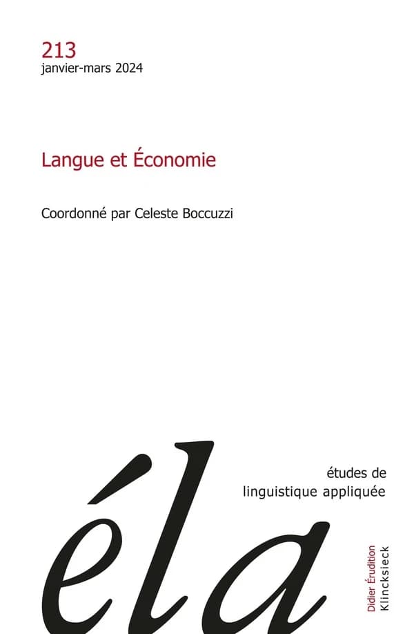 Langue et Économie (édition 2021)