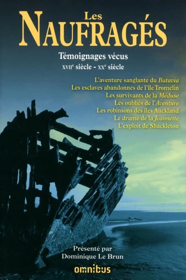 Les naufragés : témoignages vécus, XVIIe siècle-XXe siècle