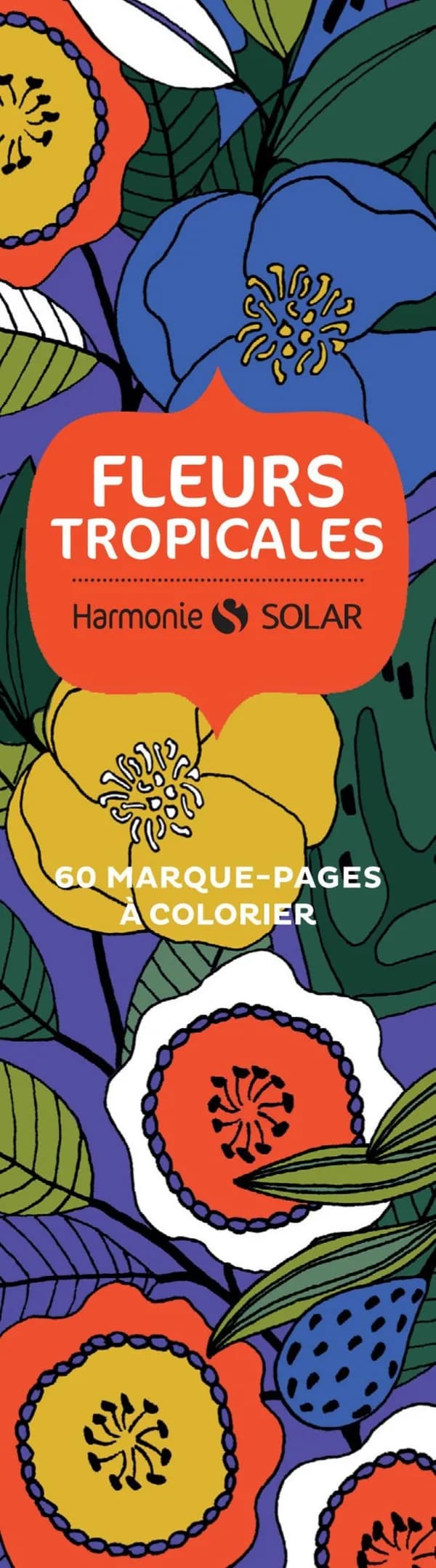 Marque-pages fleurs tropicales