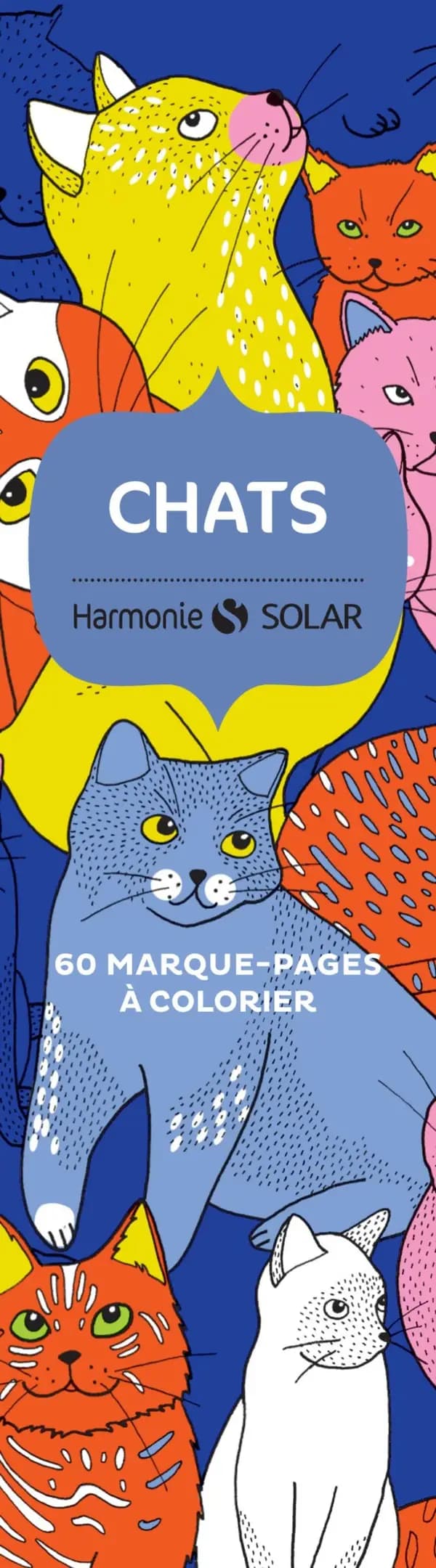 60 marque-pages à colorier : chats
